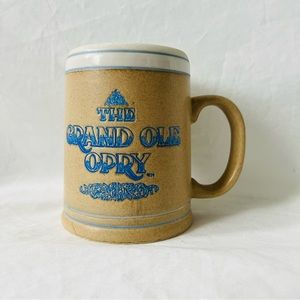 2/$20 Vintage Grand Ole Opry Carved Ceramic Mug